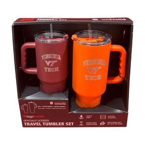 Logo Brands - Travel Tumblers Set (2 Pk) - 24oz (720ml) - 40oz(1220ml) - Burgund